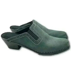 Drrania clogs 9 40 navy blue Italian suede western